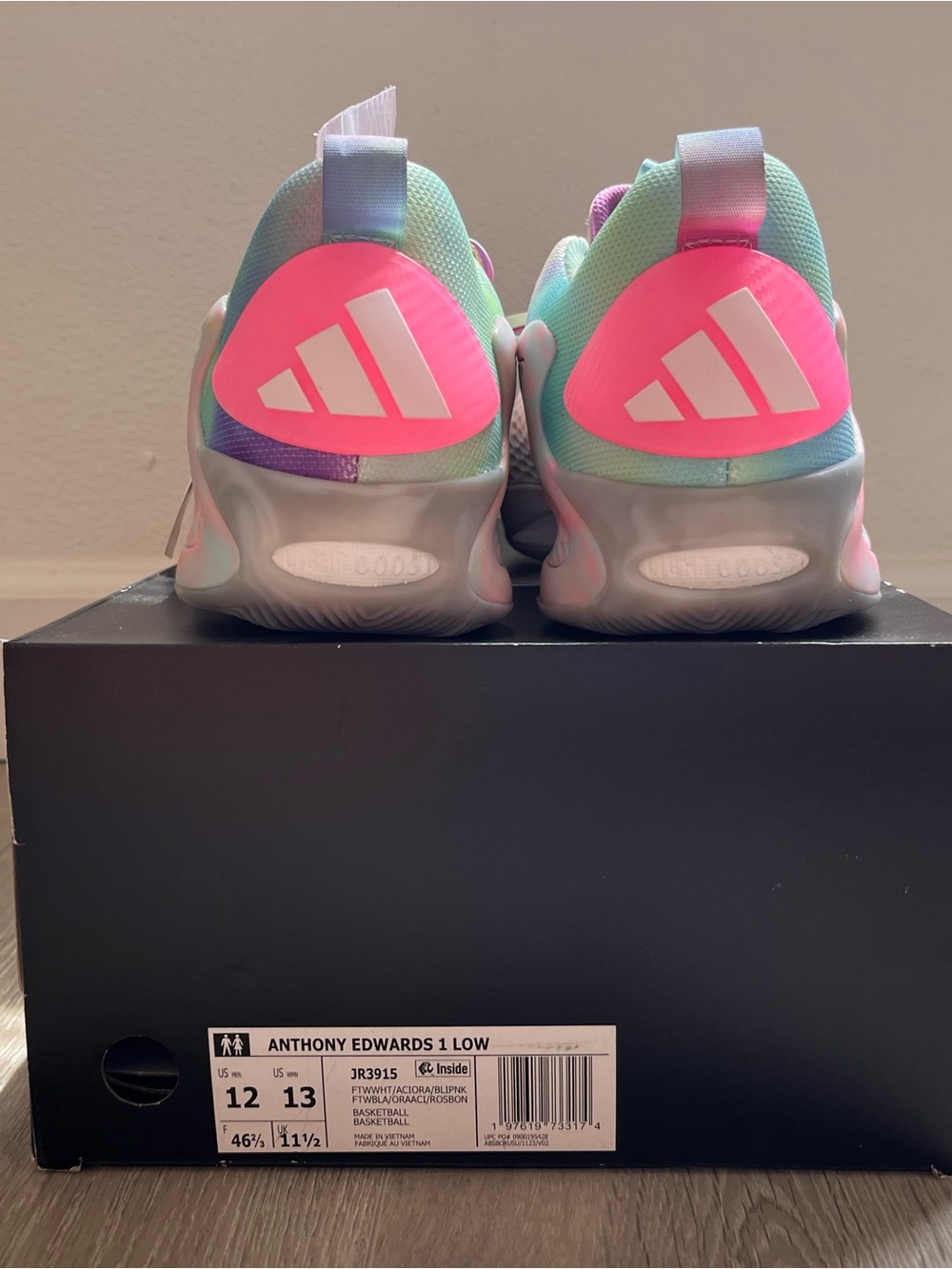 Adidas AE 1 Low 'Slime/Tie-Dye' (Anthony Edwards 1) - Picture 6 of 6